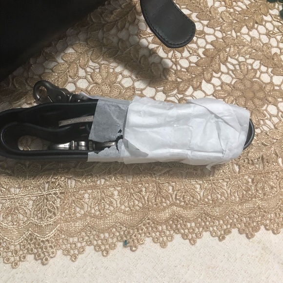 JOHN VARVATOS NAVY LEATHER DUFFEL BAG - Picture 7 of 8